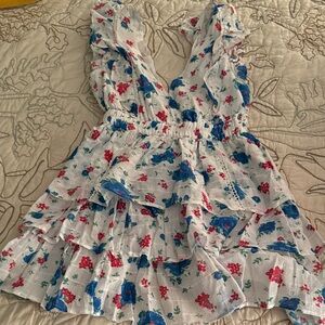 LoveShackFancy White Floral Dress
